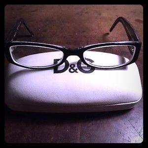 D&G Dolce & Gabbana Eyeglasses Black