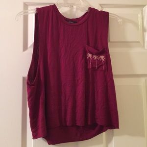 Forever 21 Maroon Crop Top