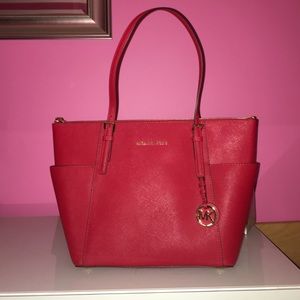 Red Michael Kors Purse