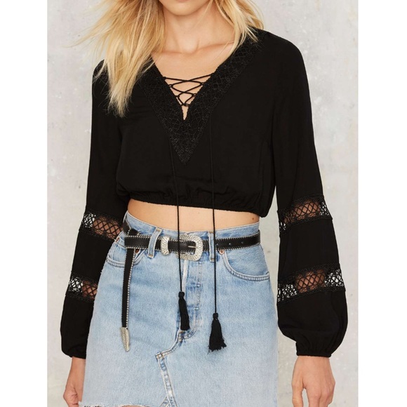 Showpo Tops - Show Po Black Bohemian Top