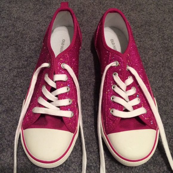 pink sparkly sneakers