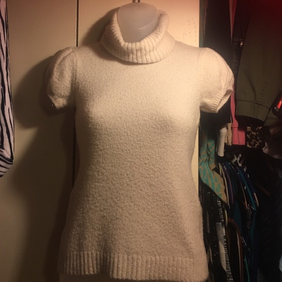 Cream turtleneck too