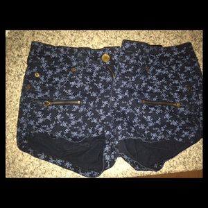 H&M Blue Printed Shorts