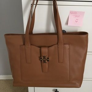 Tory burch Meyer tote in bark large