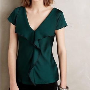 Anthropologie cascade blouse