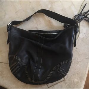 Black coach handbag