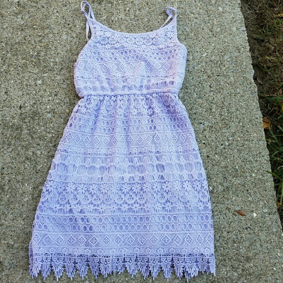 Light purple lace dress