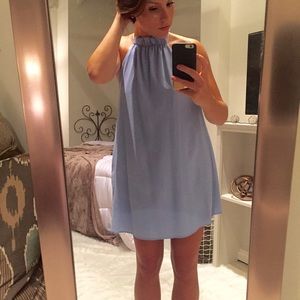 Ruffles Mock Neck Dress