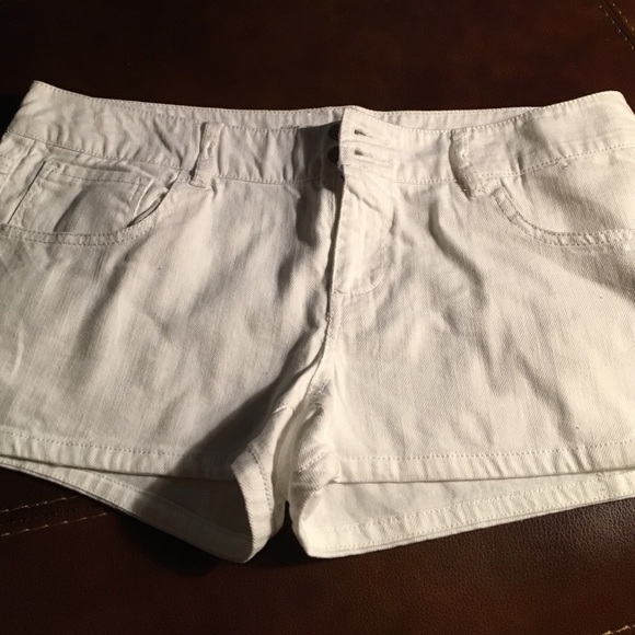 White Denim Shorts