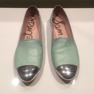 Sam Edelman Silver Toe Cap Flats