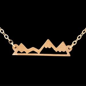 Cute! Mountains necklace!!!