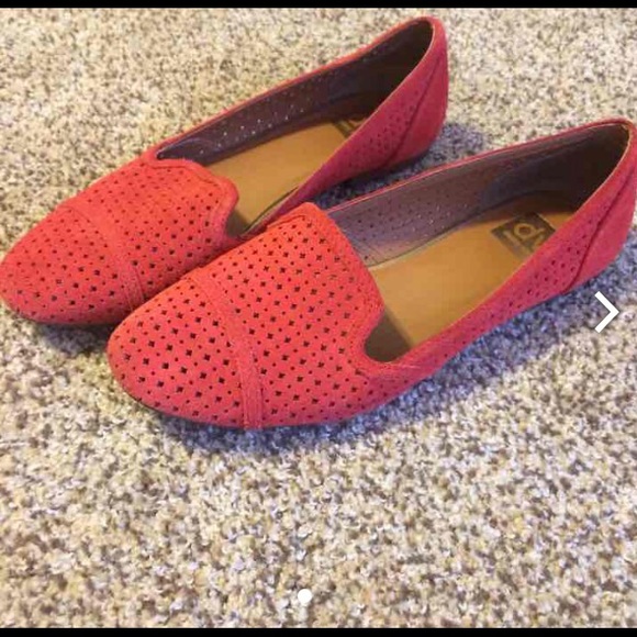 Red loafers dolce vita