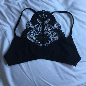 VOLCOM FLORAL BACK BRALETTE