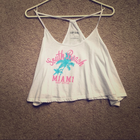 South beach Miami crop top