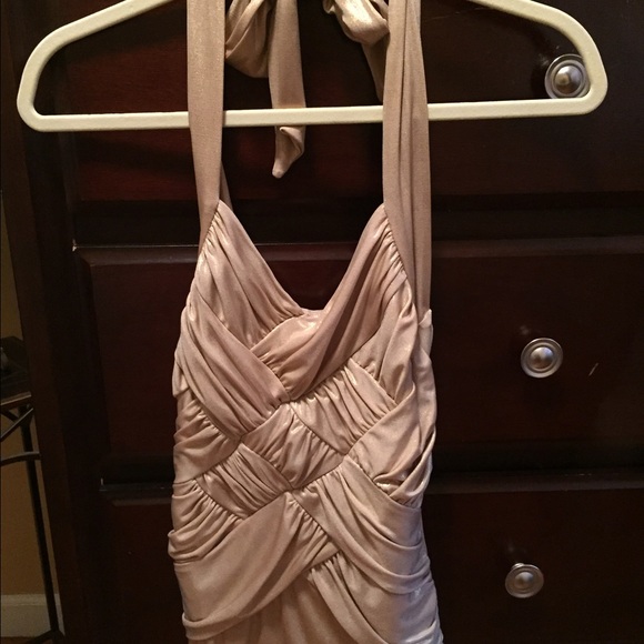 Gold Holter Top