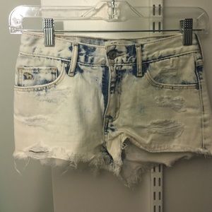 Abercrombie Kids mid rise denim shorts