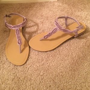 "Bamboo" Beaded Sandals