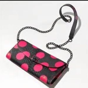 Vera Wang Snakeskin Polka Dots Cross Body Bag