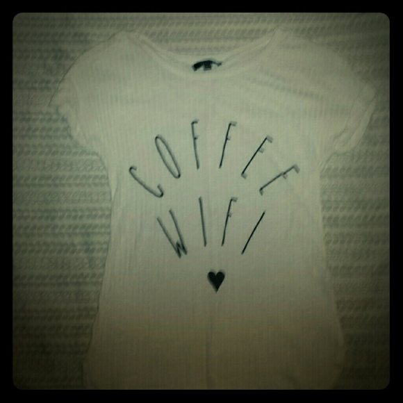 White graphic Tee