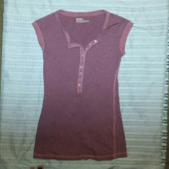 Pink and Black Striped Tee