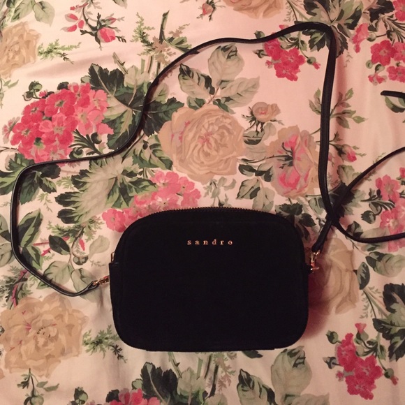 Sandro crossbody leather bag