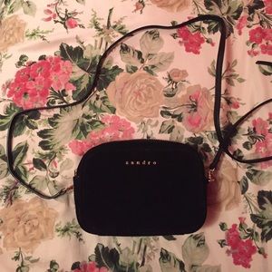 Sandro crossbody leather bag