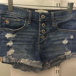 High Rise denim shorts