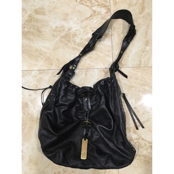 Botkier Black Leather Bucket Bag