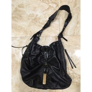 Botkier Black Leather Bucket Bag
