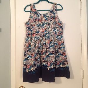 LC Lauren Conrad Floral Print Dress