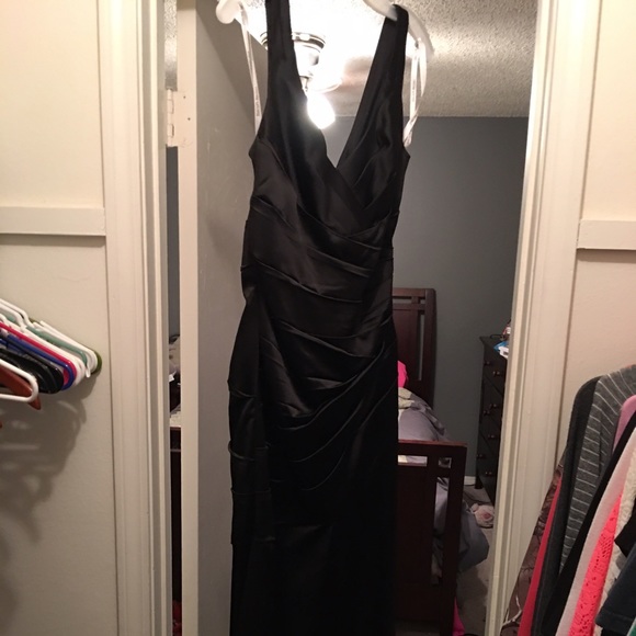 Black bridesmaid dress