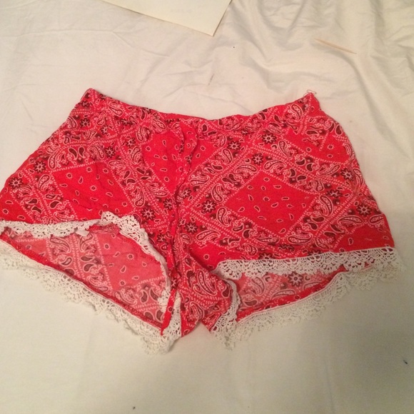 Bandana print shorts
