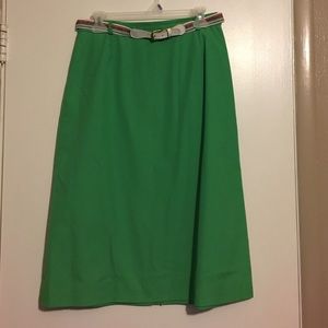 Vintage Union Made Green Skirt and Belt