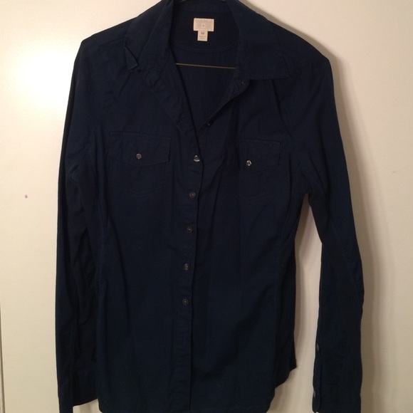 Navy blue Converse button down.