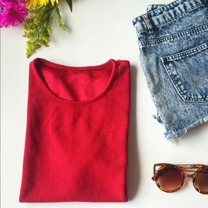 👑BUNDLE FOR $5✨ Dark Pink Textured Blouse