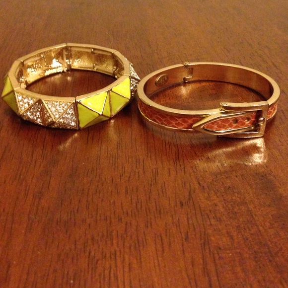 Nordstrom Lime and Orange Bracelets