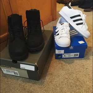 Timbs and superstars for sale!