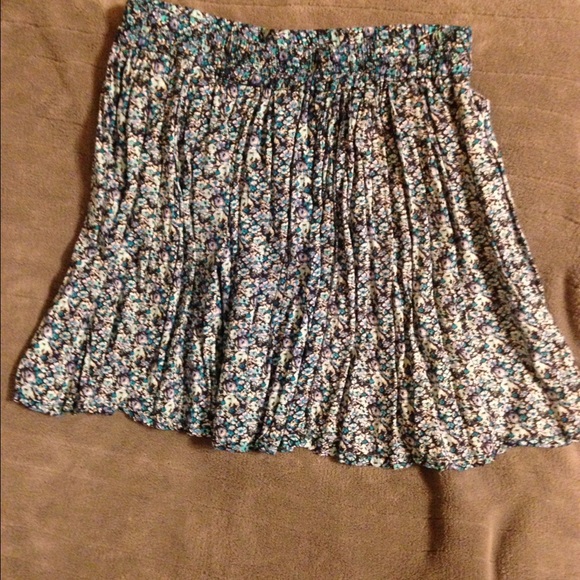 Blue flowered Skirt