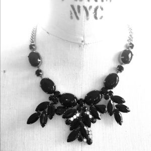 J Crew Black Statement Necklace