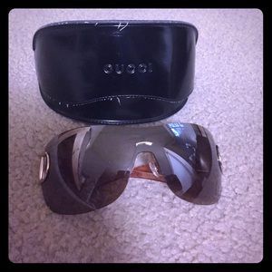Gucci GG 2711 horsebit shield sunglasses