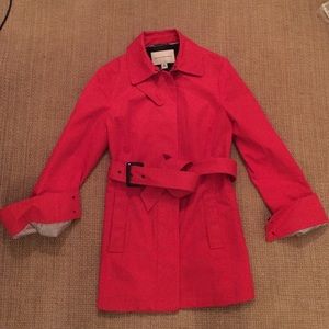 Banana Republic Orange hip length trench coat