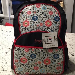 Thermos Foogo Backpack Diaper Bag, Poppy Patch.
