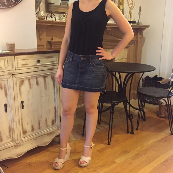 🎉LAST CALL🎉 Cutoff Jean Skirt - Picture 2 of 4