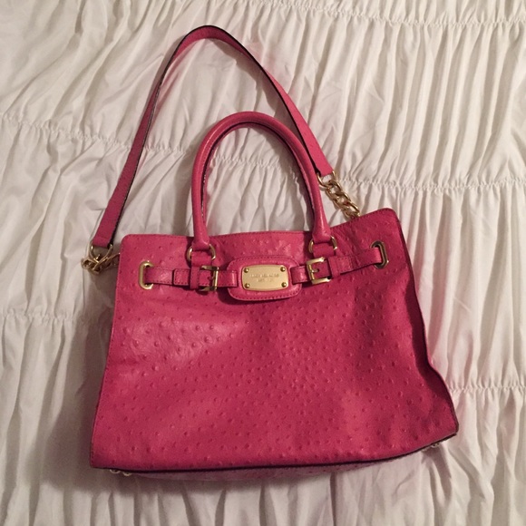 Michael Kors Hamilton Ostrich  Handbag