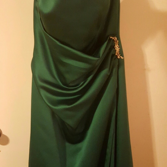 Emerald green formal dress