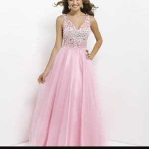 Blush prom dress