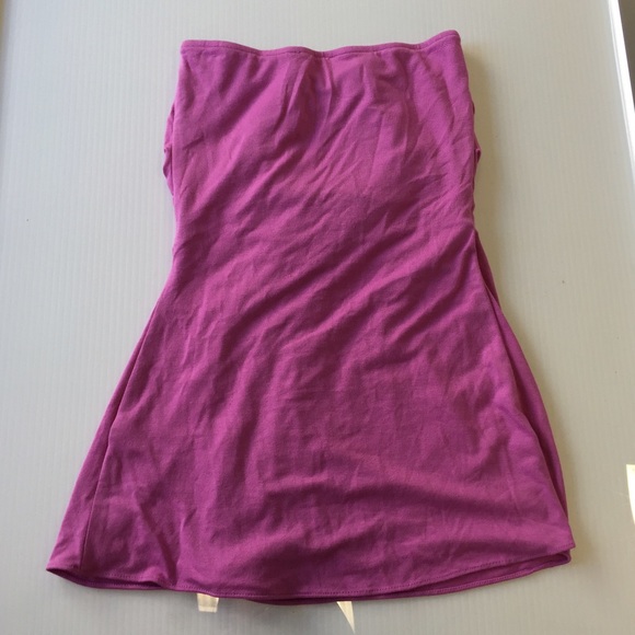 Sky purple medallion strapless blouse top xs new - Picture 2 of 4