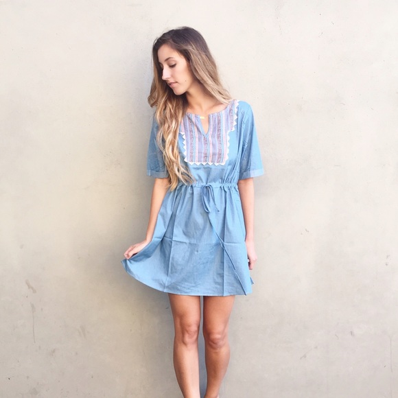 | new | chambray dress - Picture 3 of 4