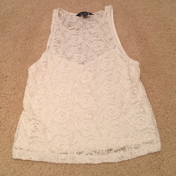 Lacy American Eagle crop top