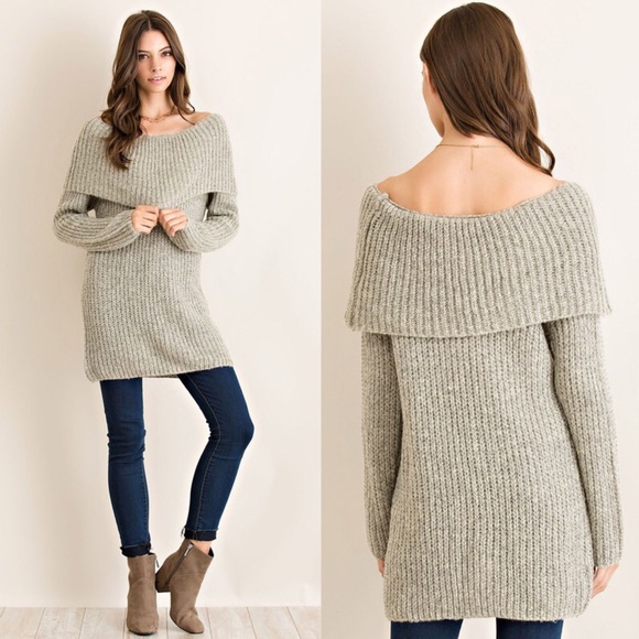 Off Shoulder Sweater Top - Picture 2 of 2